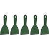 QUARKZMAN 5pcs Spatola Stucco 4 Larghezza Spatola Plastica Flessibile Attrezzo Raschietto Per Stucco Taping Cartongesso Stuccatura Pittura Parete Graffiatura Verde Scuro