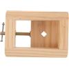 DECORNIJIA Mini Morsetto da Banco in Legno Rotante per Incisione Sigilli Morsa Compatta Ergonomica per Calligrafia e Intaglio su Pietra Strumento Professionale da Tavolo per Artigianato