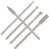 Hohopeti Set di Punte per Incisione in Acciaio per Legno Duro e Banco | Argento, Lama Affilata e Uso Versatile, Multiuso per Falegnameria e Intaglio