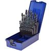 SW-Stahl Set di Punte Elicoidali HSS-R, 1-13 mm, 25 Pezzi, DIN 338 81425L | Punte in acciaio laminato a rulli per metallo e ferro, set da 25 pezzi con custodia, angolo di punta 118 gradi
