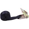 HLHLH Cinghie di fissaggio con fibbia a cricchetto da 8 m/25 mm corda tensione in metallo for auto, moto, bici, bagagli, borse e carichi(Black)