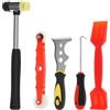 Gatphy Set di attrezzi professionali per vetri, 5 pezzi, efficace griglia per finestre, con manico antiscivolo per casa, officina, ufficio