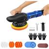 HSHa Lucidatrice eccentrica a doppia azione, 980 W, 12 mm, con 6 velocità variabili, 2800 - 5800 giri/min, set di lucidatrici da 120 mm