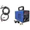 AUBEST Stazione di Saldatura, Saldatrice, saldatrice ad arco completamente automatica for uso domestico di livello industriale, piccola saldatura elettrica interamente in rame(Blue With Cables)