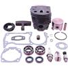 LIWaaGe Adatto for motosega Hus 55 51 Cilindro da 46 mm Pistone Guarnizione Paraolio Perno Cuscinetto Tubo Olio Kit Maniglia di Avviamento 503609172