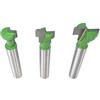LIYJTK Bit router a piattaforma set set da 6,35 mm gambo 5/16 3/8 1/2 pollici di diametro in legno bullone esagono a bulloni a portata di fresatura a traino a trapta