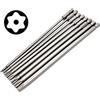 ZLYY 8 pezzi 150 mm di lunghezza Hex Shank Torx Head Screw Driver Bit Set Security Tamp er Proof Star 6 Point Screwdriver Kit Tools T8/T10/T15/T20/T25/T27/T30/T40