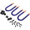 MuchLuckystar Strumento di saldatura con 3 bracci flessibili, stazione terza mano regolabile con clip a coccodrillo e cuscinetti in silicone per riparazione saldatura PCB
