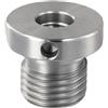 NiuLumea Adattatore per mandrino per tornio legno con opzioni mandrino a doppia filettatura e vite di montaggio per un'ampia compatibilità (da 33 mm a 18 mm)
