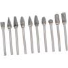 Cabilock 10pezzi Rotanti per Intaglio per Molatura Rotanti per Lucidatura Realizzate in Acciaio Inossidabile per Lavorazione Utensili di Modellismo