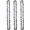 RICODA 1/2/3/4/6 Pezzi Motosega da 14 pollici 50 Maglie di azionamento 25 Taglierina 3/8quot; LP .050quot; Catene in acciaio Parte di ricambio per catena per taglio di legno con sega, 3 frese da 50 DL 25