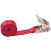 HLHLH Cinghie di fissaggio con fibbia da 3 metri for auto, moto, bici, corda traino in metallo, cricchetto resistente for bagagli e borse(Red)