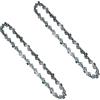 AAAQQ Catena di ricambio da 20,3 cm per Ryobi P4360, P4361, RY43160, 20,3 cm, per Makita XCU05 XCU06 WORX WG349,9 WG349-3/8 - 0,43 - 33 DL (confezione da 2)