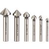 Chiloskit 3 flauto 90 gradi HSS smussatura fresa cutter bit bit Svasatore confezione da 6PZ