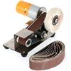 OPFVUJIKX Lucidatrice, Mini levigatrice a nastro elettrica, smerigliatrice fai da te, lucidatrice, , taglierina Eds, affilatrice tavolo, utensile elettrico per gioielli, metallo, legno(Package A)
