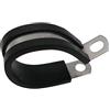 ROADFORMER Morsetto per cavi da 2,5 cm in acciaio inossidabile isolato in gomma ammortizzata - Fascetta stringicavo, morsetto per tubi, clip per tubi, morsetto per linea e morsetto per filo (confezione da 12)