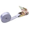 HLHLH Cinghie di fissaggio con fibbia a cricchetto da 8 m/25 mm corda tensione in metallo for auto, moto, bici, bagagli, borse e carichi(Gray)