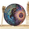 Generic Shaman Drum - Tamburo a mano sciamano in pelle | 25 cm tamburo siberiano sciamano tamburo rotondo vintage grande tono musica spirituale forniture spirituali regali spirituali per meditazione yoga