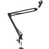 McGrey MA-20 Braccio Microfono da Studio con Morsetto da Tavolo, supporto da 78 cm ideale per podcast e home recording, include morsetto microfono.