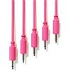 ExcelValley - 5-Pack - Cavi Modulari Patch Mono - TS 3,5mm 1/8 Eurorack Sintetizzatore [Rosa - 15 cm - 6]