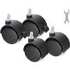 Classic Cantabile Rotelle Classic Cantabile per Supporto Tastiera KSD-400Pro MK II - 2 rotelle con freno, 2 senza freno - Diametro: 5 cm - In plastica - Nero