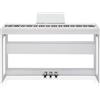 LALAHO E-Piano 88 tasti pesati, pianoforte digitale per principianti, tastiera piano con unità 3 pedali, MIDI-USB, doppio Bluetooth, altoparlanti stereo, 128 toni e ritmi, bianco