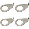 Ruiwaer 4 manopole per chitarra LP, indicatore di posizione, manopola da 3/8, per potenziometri USA LP Les Paul o CTS, argento