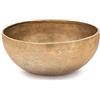 XDrum Ciotola Tibetana Omshanti 22 cm, Fatta a mano in India, Colore: oro | Materiale: lega di ottone, Diametro: ca. 22 cm, Peso: ca. 1500 g, Battuta a mano, Lega di 7 metalli diversi, Danza creativa