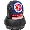 Ibiza - STAR-BEAM-BL - Fascio di luce RGBB da 40W con 2 anelli di luce ambientale - Nero