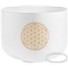 Sonic Energy Meinl - Campana tibetana in cristallo Sonic Energy da 25,4 cm, nota in do, fiore della vita, quarzo ad alta purezza, per meditazione, ASMR, terapia del suono, yoga