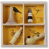 KOOKOO Set di 4 narghilè per uccelli, strumenti fatti a mano, per suoni naturali, imitazione della voce degli uccelli, con scatola di immagazzinaggio (set da 4)