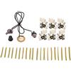 Sgerste 1 V1T Guitar Prewired piezo dischi & sintonia tasti & 2 MM fret set cavi per Cigar box Guitar Parts
