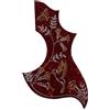 VAttea Battipenna autoadesivo per chitarra acustica Gibson Hummingbird (4 strati rosso tartaruga-cristallo)