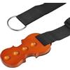 ffalstaff fermapuntale in legno massello per violoncello, antiscivolo - Supporto con quattro fori a forma di violoncello con cinturino in nylon regolabile