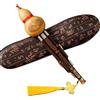 ABSJDFD ABSJDA Hulusi di bambù professionale, flauto di zucca hulusi fatto a mano cinese, strumento musicale etnico, tasto C, suono bb per principianti, amanti della musica(B-flat)