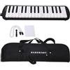 Pwshymi Melodica Portable per principianti o amanti della melodica(black)