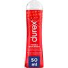 Durex Pleasure Gel Lubrificante Intimo, Sweet Strawberry gusto fragola, 50 ml