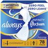 Always Infinity Overnight Pads, With Wings, 28 Count (Pack of 3)