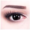 MeralenS Funnylens Lenti a contatto Nere con porta lenti a contatto BlackOut 17mm Demone morbide comode da indossare e ideali per Halloween Manga Anime Cosplay o Carnevale senza correzione