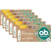 o.b. biologici normali, biotamponi per giorni mestruali medio-pesanti in 100% di biocotone con scanalature curve per una protezione affidabile e naturale (1 x 16 pezzi)