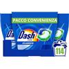Dash Pods Detersivo Lavatrice In Capsule, 114 Lavaggi, Classico Fresco, Rimuove Le Macchie, Efficace A Freddo Anche E In Cicli Brevi
