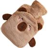 Generic Borsa 'acqua calda, scaldino invernale da 1 l, con design a forma di animale, strumenti per il recupero muscolare, con copertura lavorata a maglia, riscaldante per donne e bambini, da