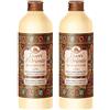 Tesori d'Oriente: Byzantium, crema da bagno aromatica, con rosa nera e labdano da 500 ml, confezione da 2