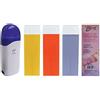 Konsung Beauty Kit Depilazione Scaldarullo + Cartuccia Roll-On Cera + 100 Strisce Depilatorie (Argan)