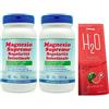 Generico Magnesio Supremo Regolarità Polvere 150 gr (2 barattoli - 300 gr totali) + H2O Prozis in omaggio - formula digestiva con finocchio, rilassante - Senza glutine. Senza Lattosio