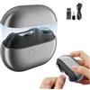 Scabre Tagliaunghie elettrico Easy Clip, 2025 Nuovo Easyclip Smart 2 in 1 Tagliaunghie elettrico automatico e lucidatura con luce LED Controllo a due velocità per anziani (grigio)
