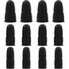 BESTYASH Protezioni per Dita in Silicone Antiscivolo Riutilizzabili Nero 12 Pezzi Isolamento Termico per Lavori Colla a Caldo e Cucito