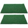 Ciieeo Tappeto Artificiale per Acquari 20X25 CM Set 2 Pezzi Decorazione Paesaggistica Realistica per Tartarughe e Pesci Accessorio Interno per Terrari e Habitat Acquatici