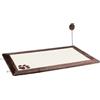 TRIXIE Tappeto tiragraffi 4323 con Bordo di Peluche in Marrone Scuro, 70 Ã, 45 cm
