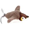 Qzdtue Wings Flapping Catnip Toy, giocattolo interattivo elettronico per gatti, 9,45 x 9,06 x 2,36 pollici Catnip-Filled Pet Toy, 450 mAh Plush Engaging Exercise & Toy for Cats